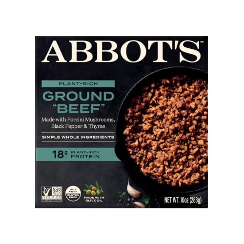 Abbot’s Plant-Based Ground "Beef", Vegan, Gluten-Free, 10oz