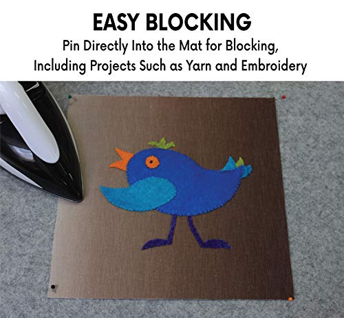 9" x 9" Wool Ironing Mat - 100% New Zealand Wool Pressing Pad, Great for Travel and Quilting! - Thumbnail 2