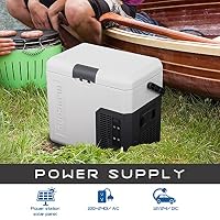 Alpicool Kompressor Kühlbox Auto 18L, 12/24V DC 100-240V AC Tragbare Kompressor-Kühler, geräuscharm, -20℃~20℃, Tragbarer Kühlschrank für Camping, Wohnmobil, Reisen (Batterie nicht enthalten) – Ansicht 5