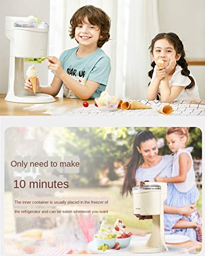 RSTJ-Sjef 1,5-Liter-Softeismaschine, Hausgemachte DIY-Tiefkühl-Dessertmaschine Für Sorbet, Soft-Serve-Sorbet Und… – Bild 3
