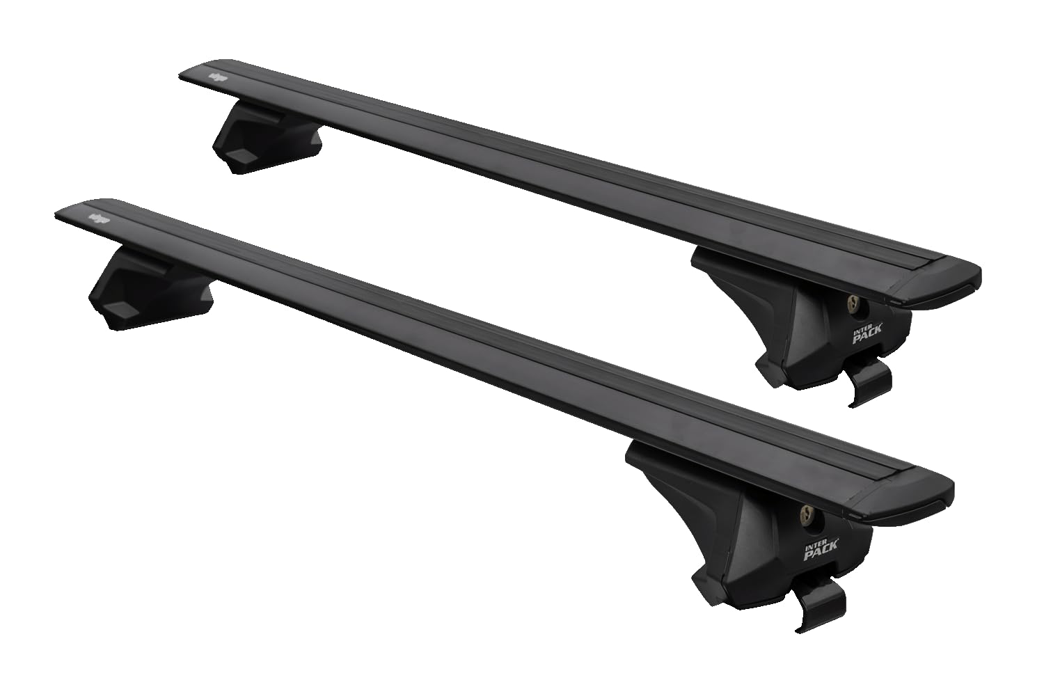 Barre Portatutto 120 cm Virgo IR per Mancorrenti Integrati, Alluminio Aerodinamico con Serratura Antifurto, Portata 75 kg, Canale a T da 21 mm, Colore Nero