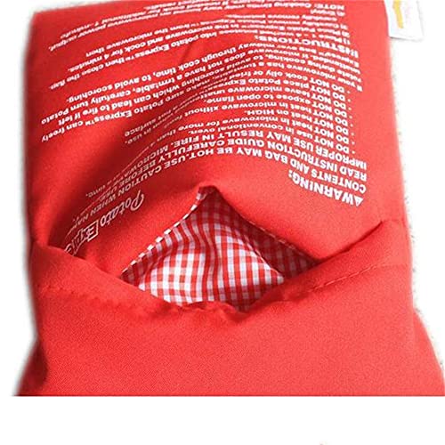 2 Pack Microwave Potato Bag Reusable Red Reusable Microwave Cooker Potato Pouch Baked Potatoes Bag Just in 4 Minutes — view 2