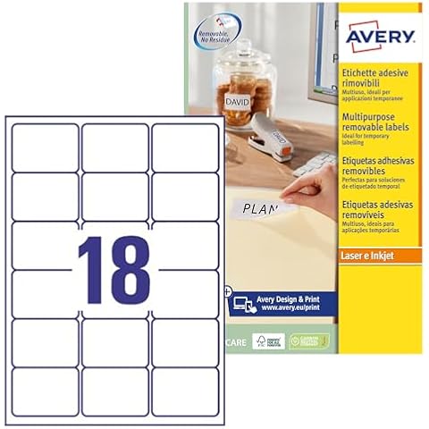AVERY - Étiquettes autocollantes L6025REV-25 Cover