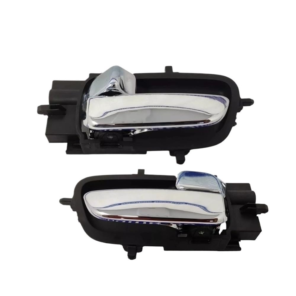 Ojamwxzu 1 Pair For Hyundai I20 2008 2009 2010 2011 2012 2013 2014 2015 82610-1J000 82620-1J000 Left/Right Chrome Inside Interior Door Handle(1 Pair)