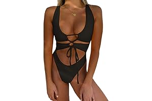Black Seamless One Piece Swimsuit: High Cut, Sophisticated Style