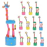 🦒【Marioneta de dedo animal】 Diseño de jirafa de dibujos animados, muy. colorido y mejorar la cognición.