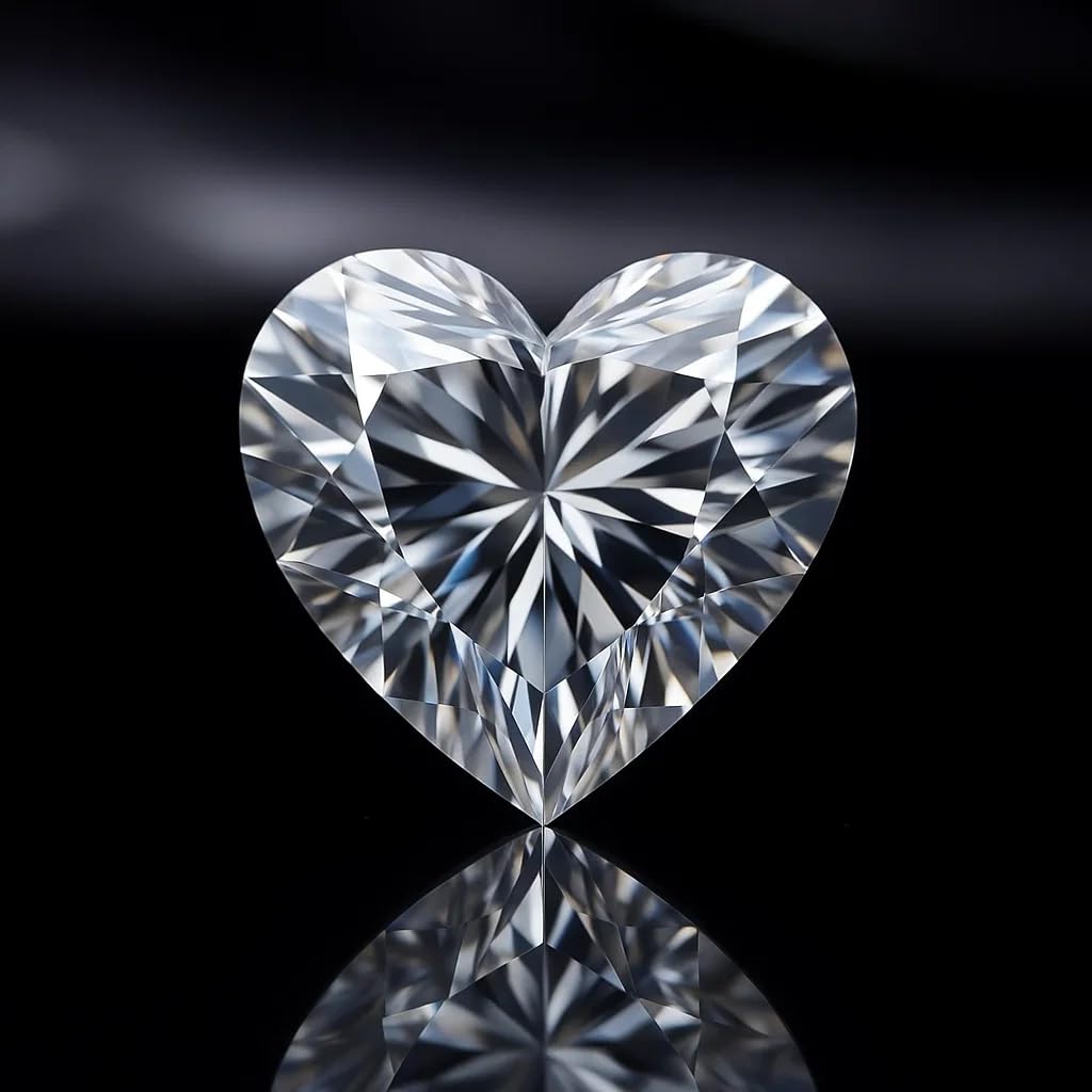 Moissanite a taglio a cuore 1 ct – VVS1 chiarezza, certificato GRA, 6.5 mm, Pietra preziosa, Moissanite