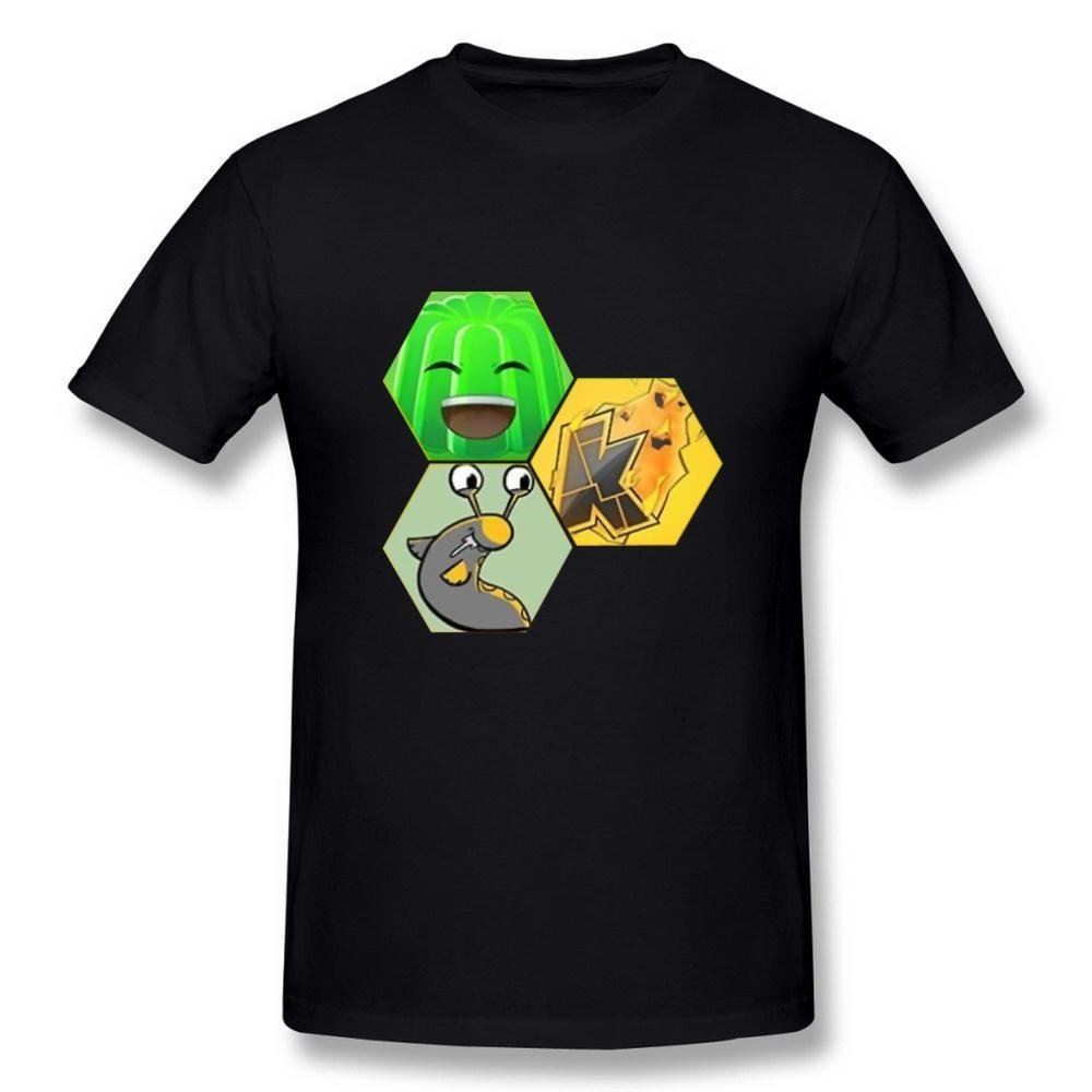 AICH Men's Kwebbelkop Slogoman Logo Black T Shirt