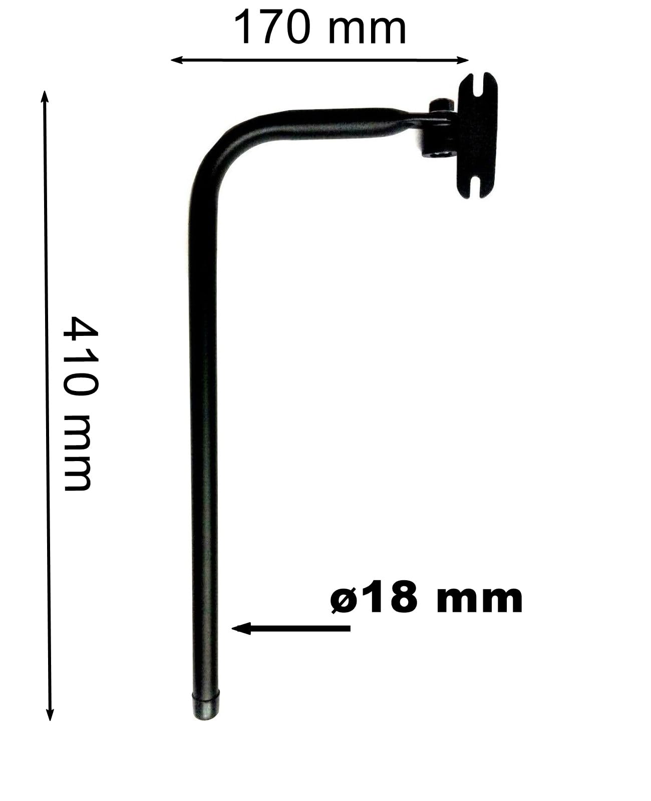 2 specchi retrovisori 250x160 mm E20, 2 staffe 240x210 mm