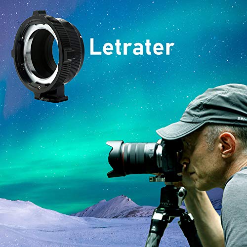Letrater Pl-Eos R Lens Mount Adapter For Pl Lens Convert To Canon Rf Cameras, E.g. Eos R, Rf, R5, R6, C70, Komodo Cameras，Matte Black #TOP4