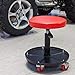 YZILXY Gepolsterter, Verstellbarer Mechaniker-Hocker, Pneumatische Kriechgarage, Auto-Reparatur-Hocker-Stuhl-Sitzteile Mit Werkzeugablage-Hebung Und Beweglichem Werkbank-Hocker 16,9"-22in H