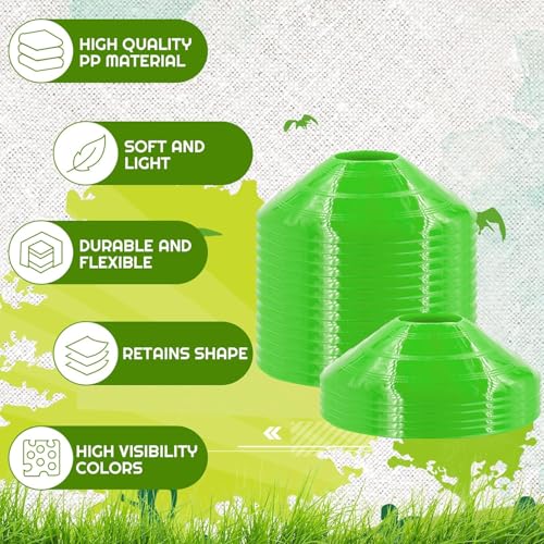 Image of Fitfix Disc Cones Set |Space Marker| - Soccer Cones for Training, Football, Kids, Sports, Field Cone MarkersPro Disc Cones Set |Space Marker| - Footbal Field Cone Marker