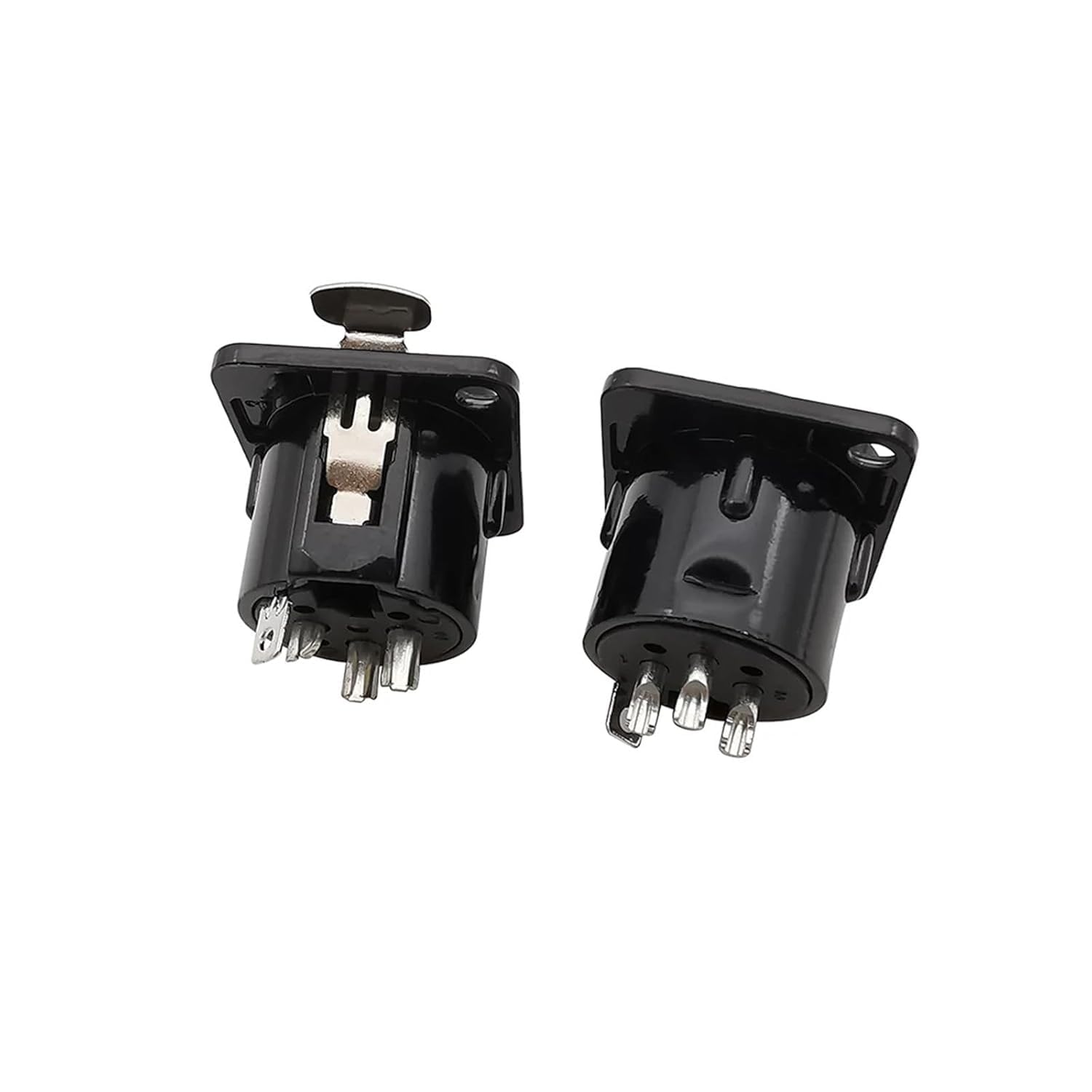 3-pinowe męskie złącze żeńskie XLR do montażu panelowego w obudowie – opakowanie 1/2/10(Female,10Pcs)