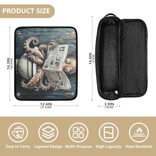 Bolsa de viaje resistente al calor para planchas de cabello miniatura 4
