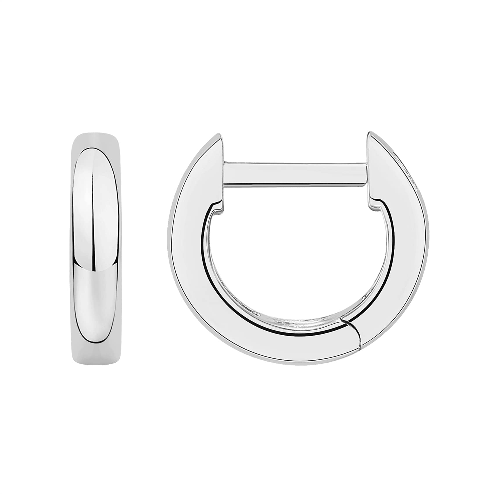 PAVOI 14K Gold Plated Chunky Huggie Earrings for Women, Small Hoop Earrings