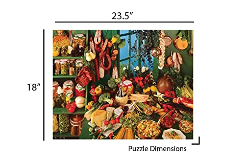 Springbok Rompecabezas Italiano de Cocina de 500 Piezas para Adultos | Piezas Únicas, Hecho en USA, Materiales Ecológicos con alimentos rústicos, hierbas y decoración de cocina miniatura 5
