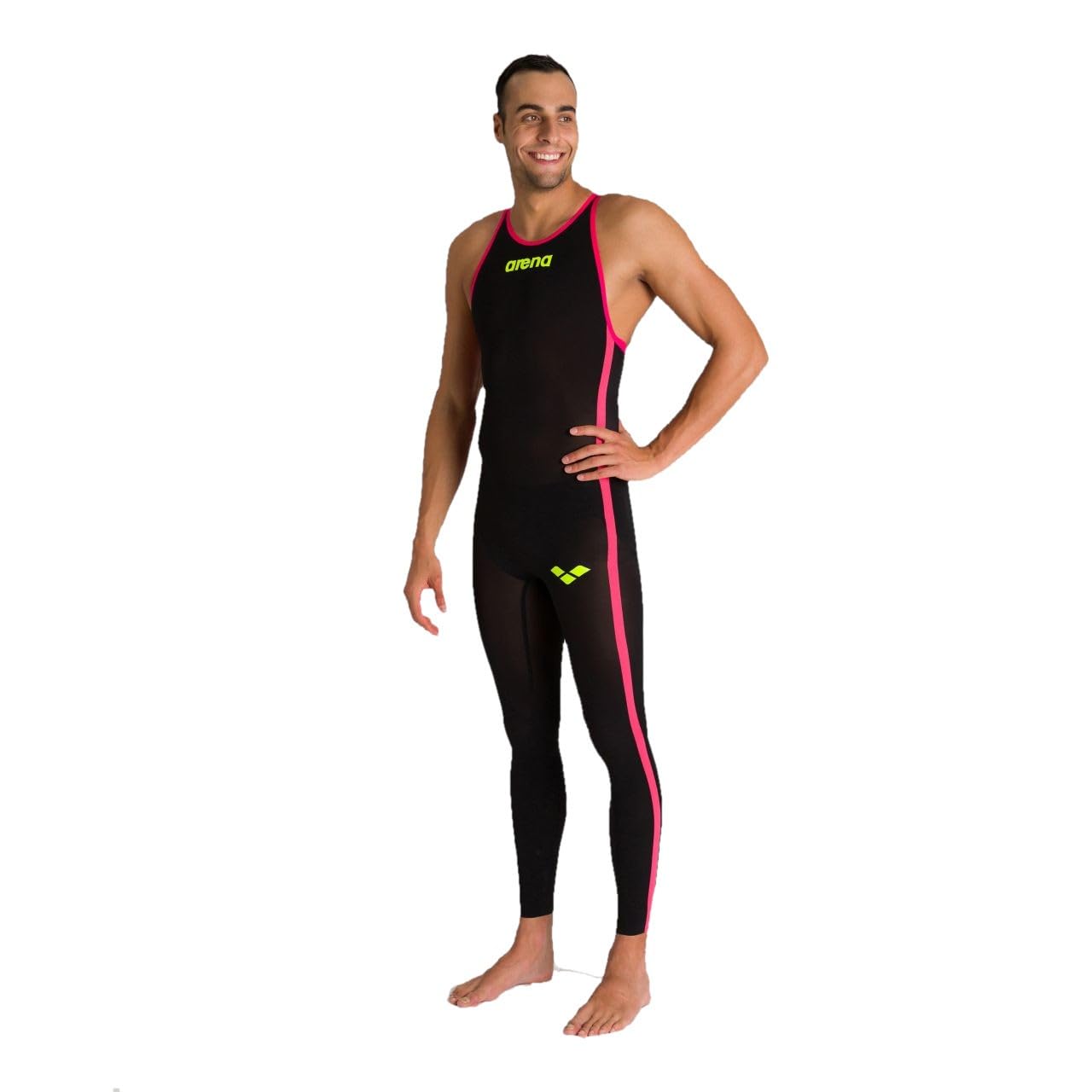 ARENA Men's Powerskin R-Evo+ Closed Back Full Body Swimsuit for Open Water Racing Swimming