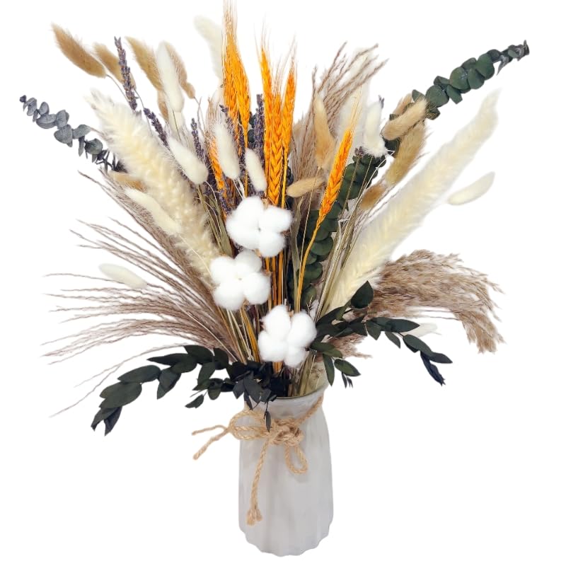 103 Piezas Flores Secas,Eucalipto Preservado,33-43 cm,Decoracion ...