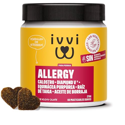 ivvi Allergy para Perros contra alergias y picazón para un Sistema inmunológico Saludable - con...