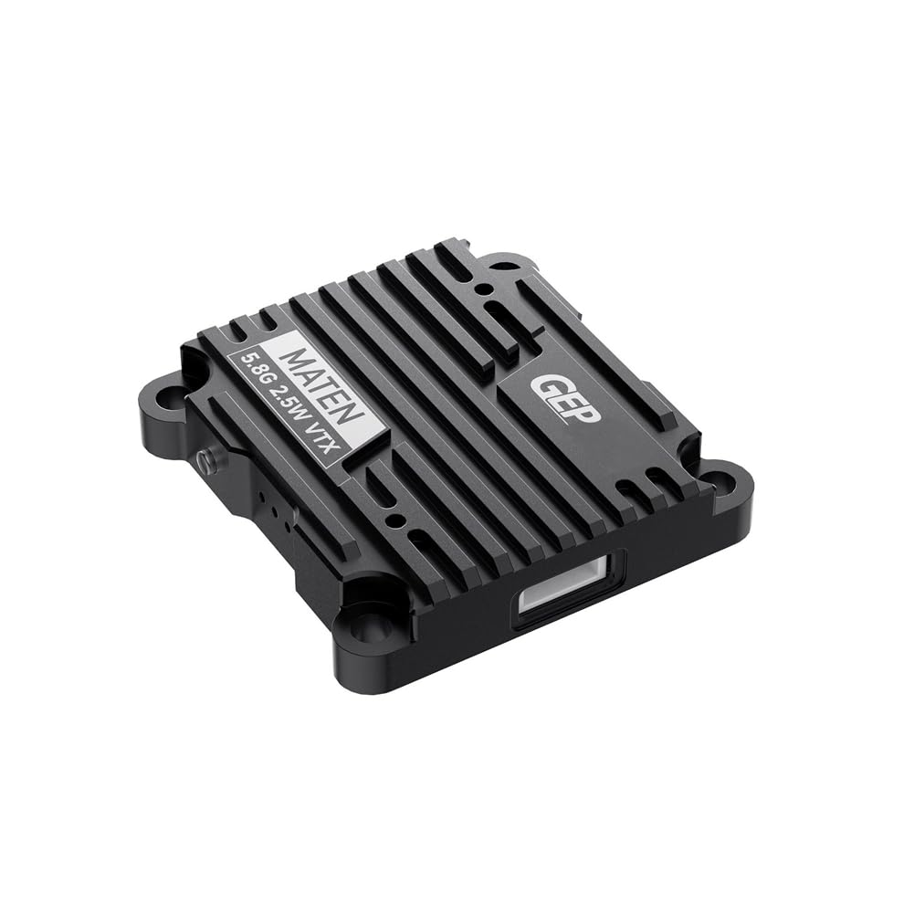MATEN 5.8G 2.5W VTX 72CH Trasmettitore Video FPV con Microfono Integrato Trasmettitore FPV Regolabile per Drone da Gara FPV A Lunga Distanza