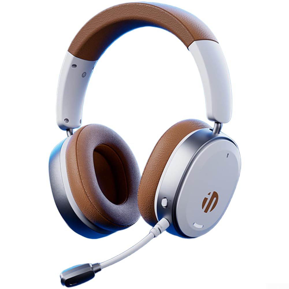 Eawfgtuw INPHIC H9 Cuffie da gioco wireless con microfono, suono surround 7.1, driver da 50 mm, BT 5.3/2.4G/USB-C per console PC mobile, cancellazione del rumore, cuscinetti auricolari in pelle