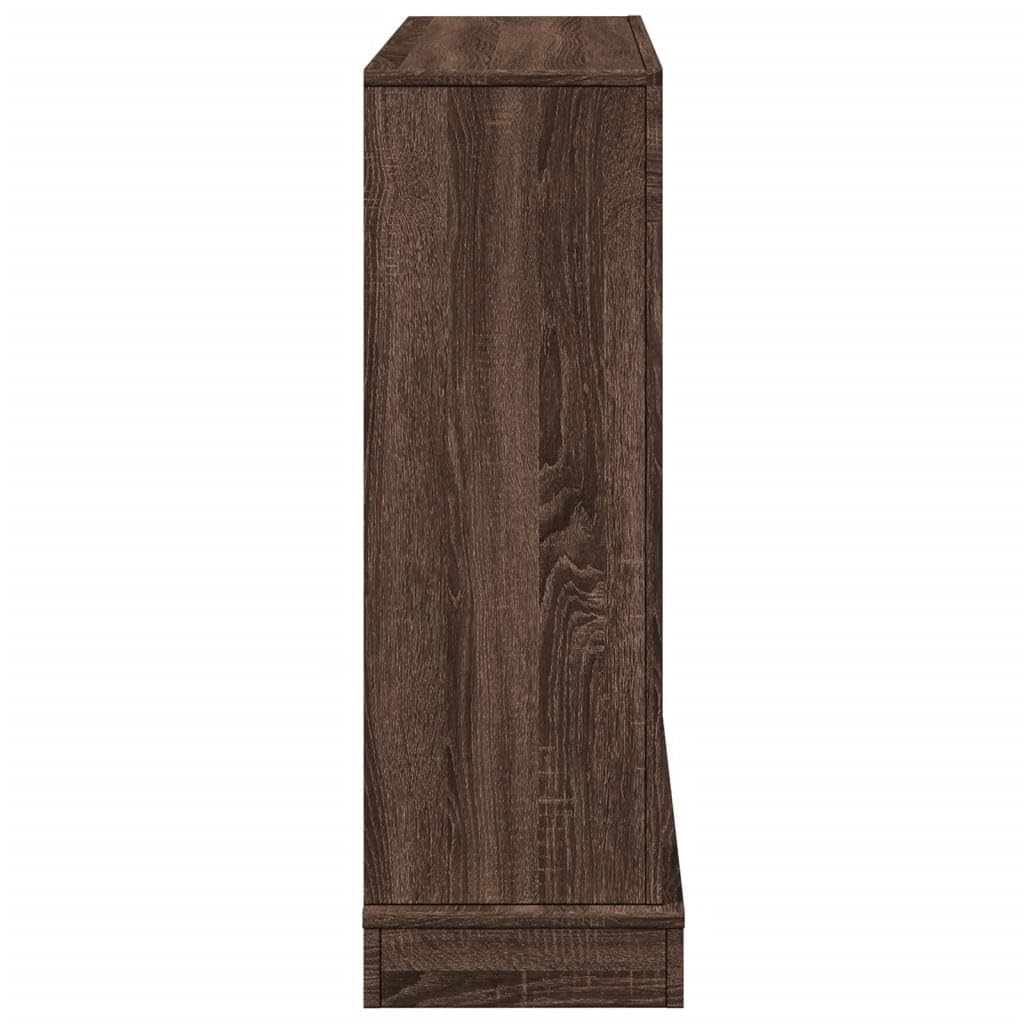Kaminumrandung Braun Eichen-Optik Holzwerkstoff 100x30x87,5 cm Kaminsims mit Ablagefläche für Elektrokamine, Kaminzubehör für Wohnzimmer, Schutz und Dekoration beim Heizen
