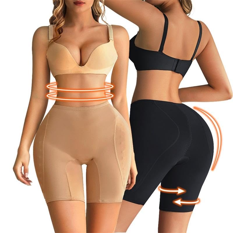 Image of Women High Waist Shapewear Shorts Tummy Control Butt Lifter Seamless Body Shaper Slimming Thigh Shaper for Dress