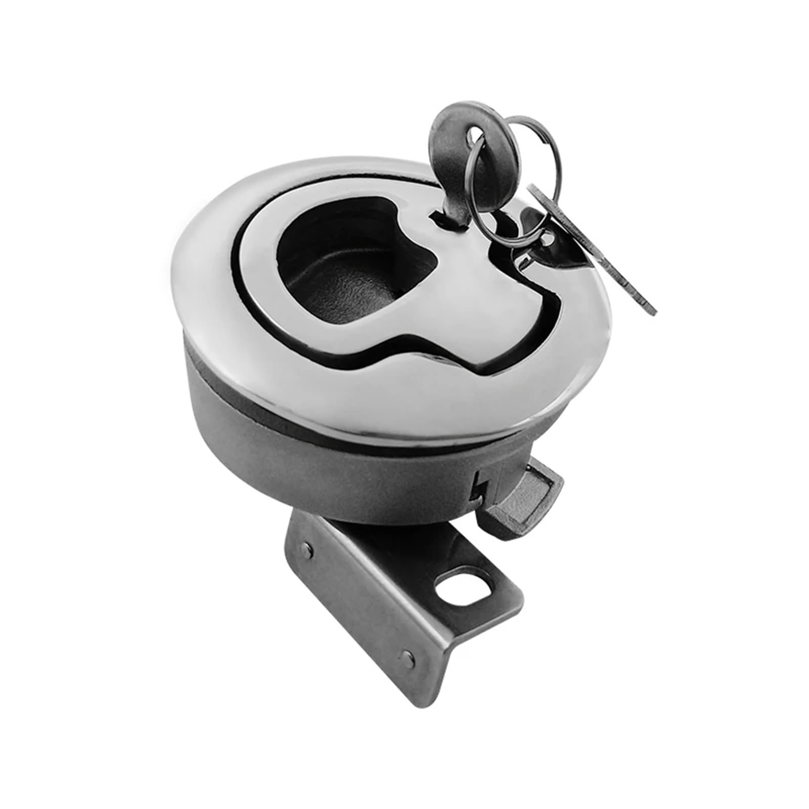 Poignée de traction en acier inoxydable 316 poli miroir avec clé