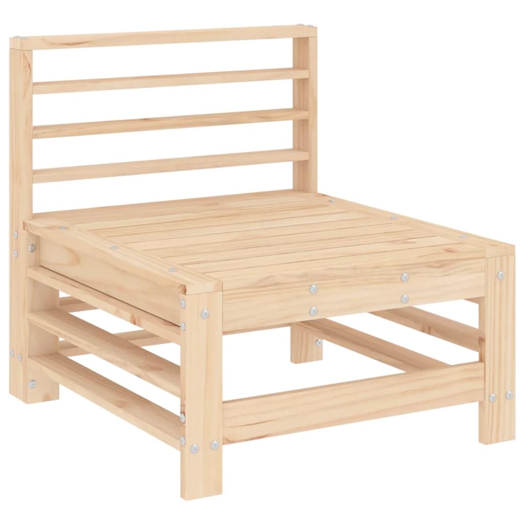 vidaXL Garden Middle Sofa Solid Wood Pine