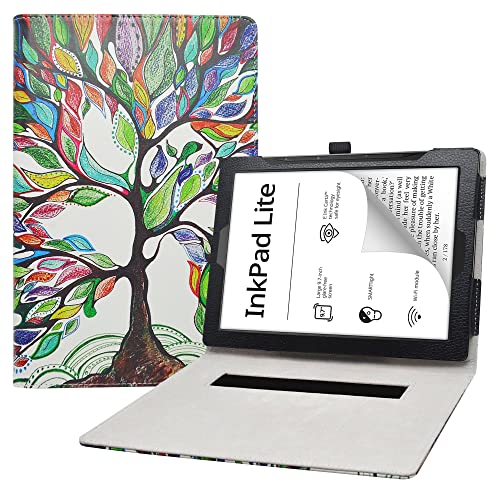 LIFANG Pocketbook InkPad Lite Funda,Soporte Cuero con Slim PU Funda Caso Case para 9.7' Pocketbook...