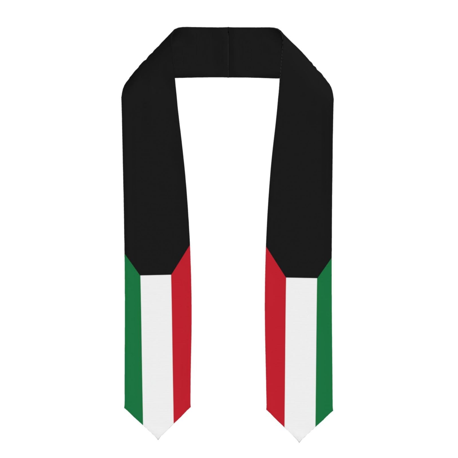 SDFEDG Adult Graduation Stole Graduation Scarf Kuwaiti Kuwait Flag Unisex