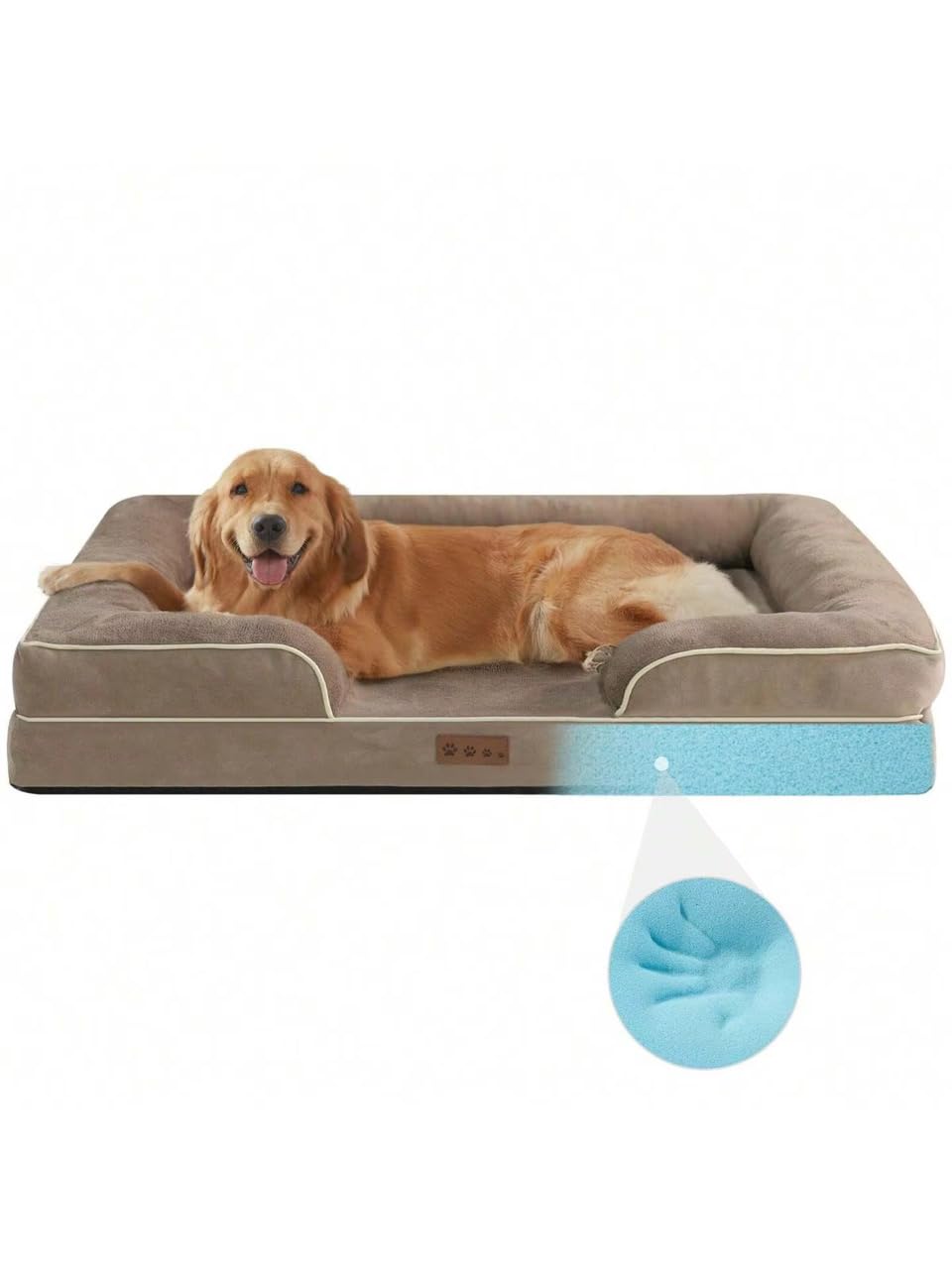 Générique Panier Orthopédique pour Chien - Lit à Mémoire de Forme - Coussin pour Chien Confort Premium - Déhoussable et Lavable - Tailles S à XL