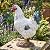 Elenon Farmhouse Rooster Statue Outdoor Garden Decor, Realistic Chicken Figurine with Hand-Painted Details, Resin Farm Animals Collection Decoration Ornament for Yard Patio Lawn Backyard