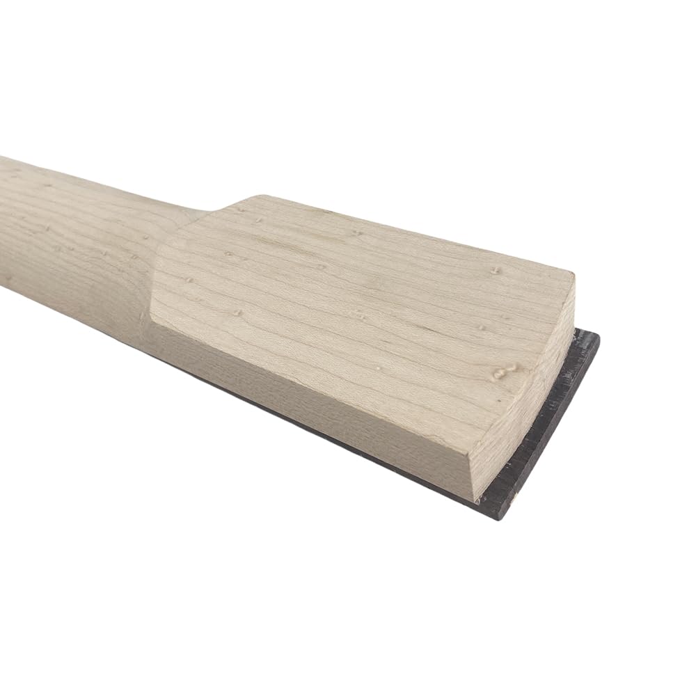 Szeroki 12-strunowy gryf gitarowy klon palisander podstrunnica, 24 progi, 63 cm duża główka w kształcie wiosła, zamiennik, prawa ręka, śruba na pięcie (jedna)