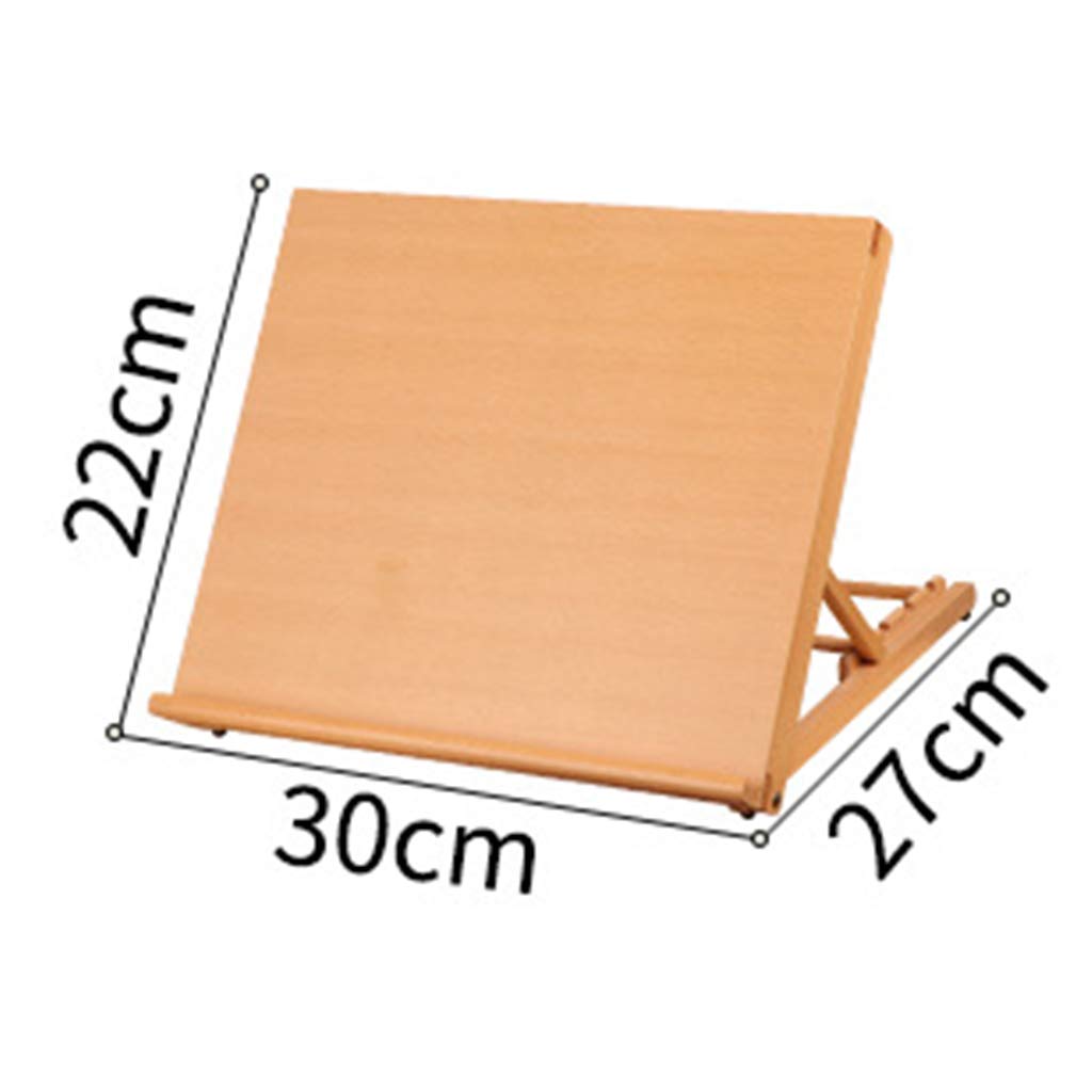Harilla Art Planche à Dessin Portable réglable en Bois de hêtre Planche à Croquis-Bois Bureau Table chevalet pour Dessiner sur Place, en Classe, ou au, 30x27x22cm