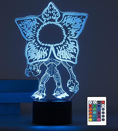 Bairuly 3D Night Light for Kids, 16 Colors Changes Night Lamp with Remote Control Room Decor, Gifts for Children Girls Boys