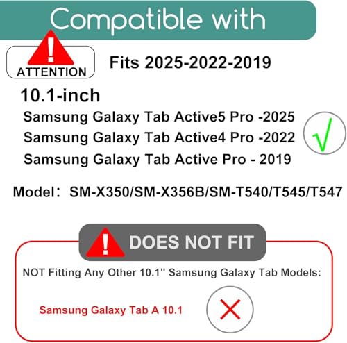 Image of Screen Guard Compatible With Samsung Galaxy Tab Active 5 Pro 2025 / Tab Active 4 Pro 2022 / Tab Active Pro 2019 (10.1 inch Inch Tablet) Flexible Screenguard Not a Tempered Glass Screen Protector