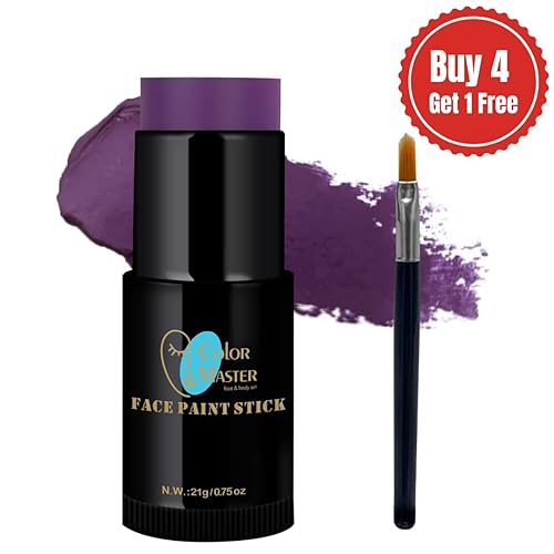 Miniatura 2 de Purple Eye Black Face Body Paint Stick (0.75 onzas) Pintura facial, pintura corporal y maquillaje en crema de base