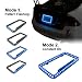 Universal 12v 54 LED Blue Color Light Acrylic License Plate Frame