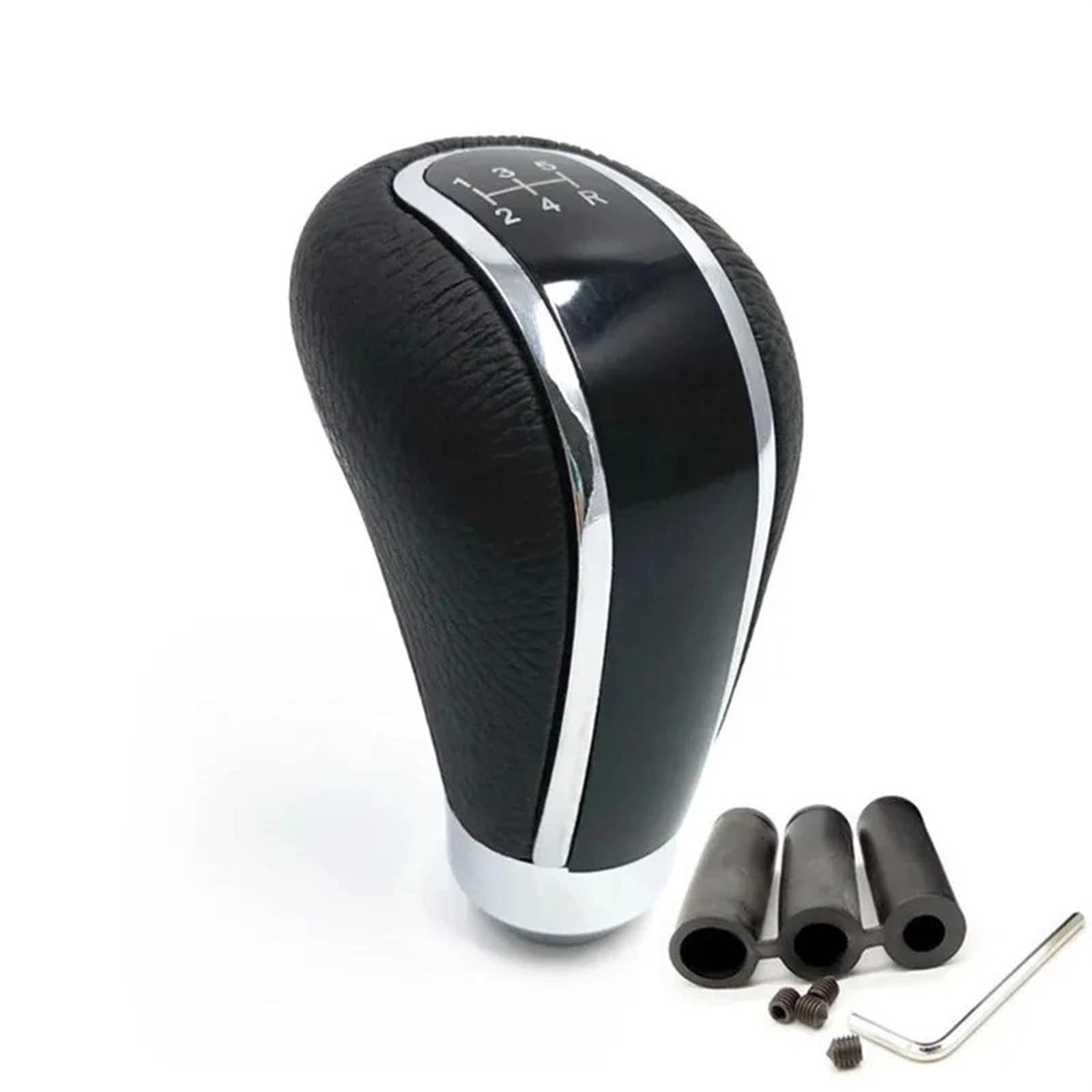 Tkxvcejv Black Car Gear Shift Stick Knob 5Speed Mt Manual Universal Gear Shift Knob Pen Gearshift Shifter Stick Lever Headball Gearshifter Gearknob Parts(Black)