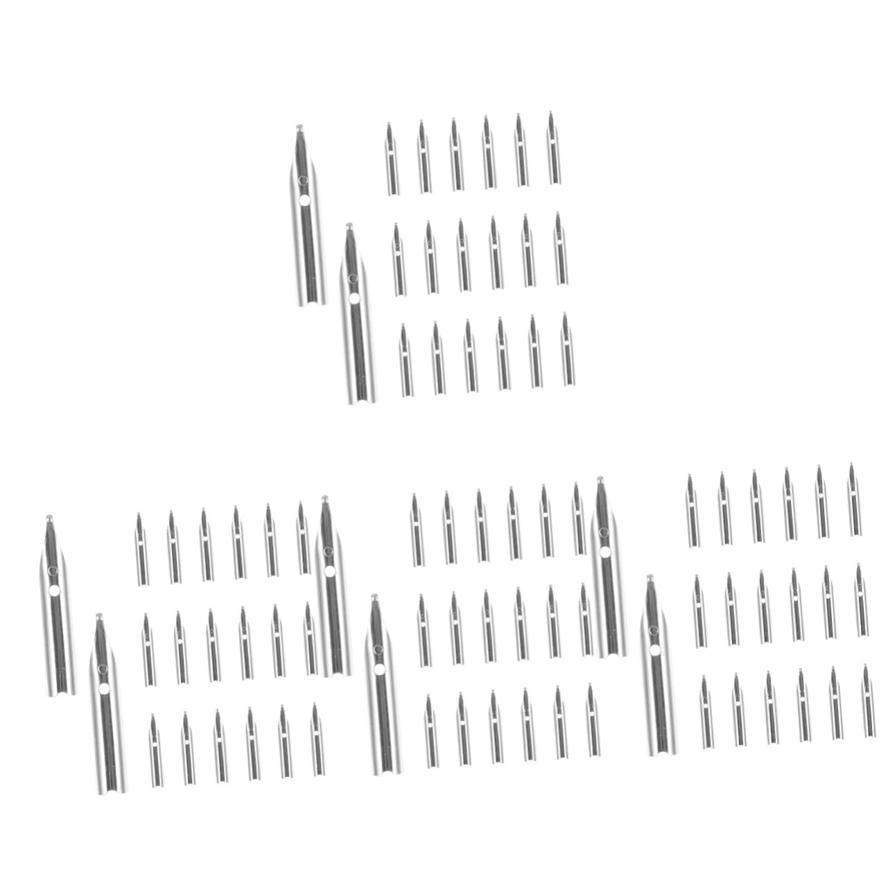 Homoyoyo 4sets Fountain Pen Nibs Calligraphy Pen Nibs for Writing Smooth Tip 20pcs*4