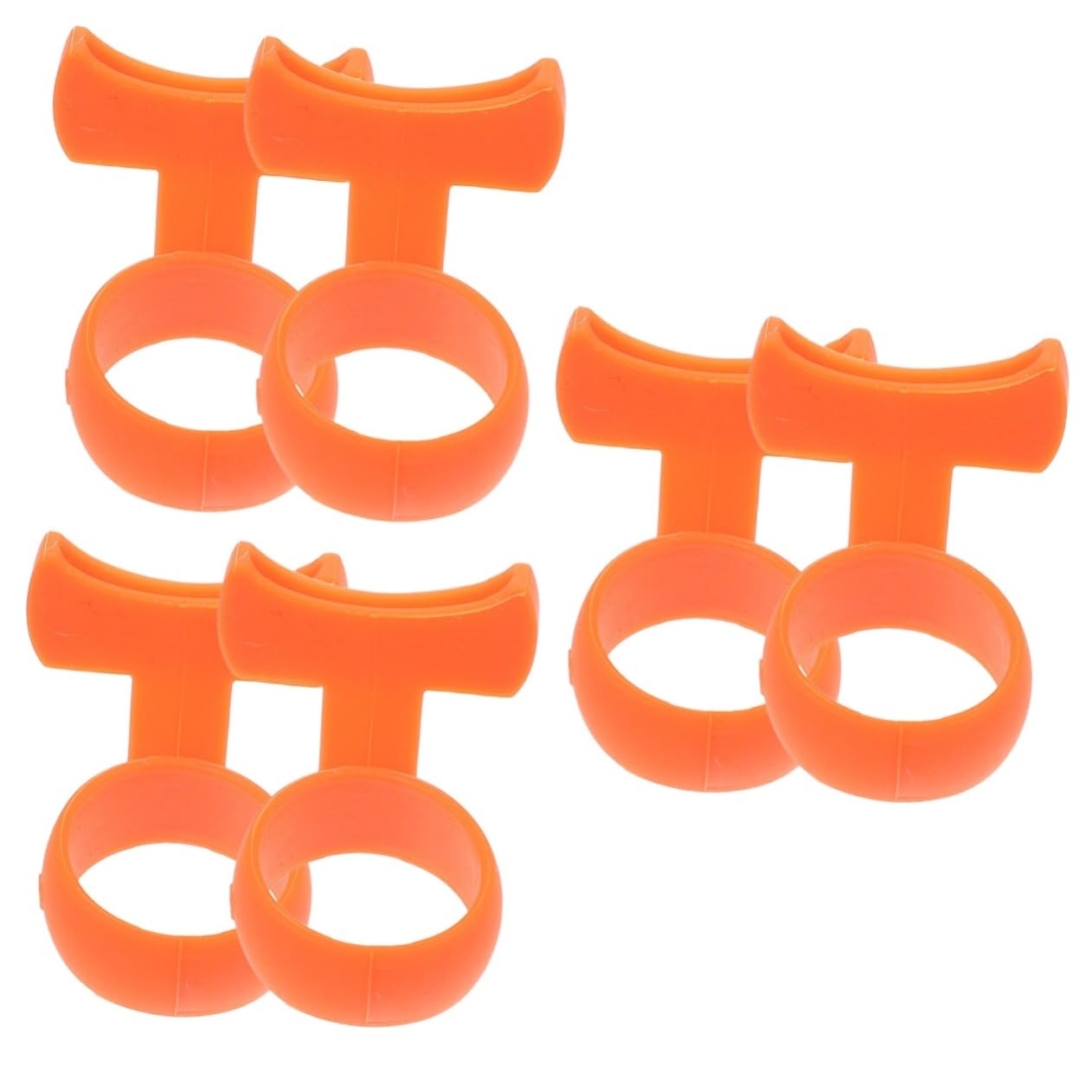 6 Pièces Choisir Médiator De Guitare Housse De Médiator Organisateur De Choix Pièces D'instruments Couverture De Médiators De Guitare Sélectionne Non Gel De Silice Orange