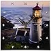 3dRose DPP_94104_1 Haceta Head Lighthouse, Oregon, USA-US38 RKL0018-Raymond Klass-Wall Clock, 10 by 10-Inch
