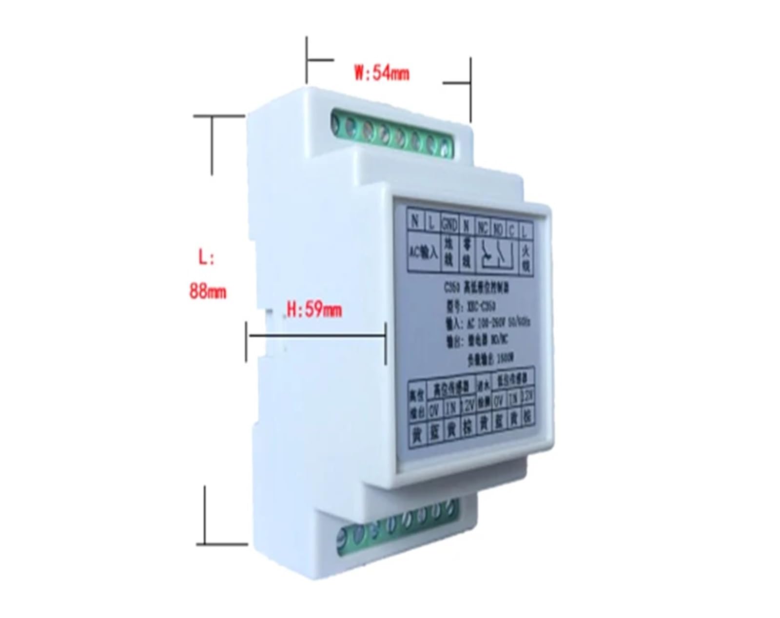 Regolatore di livello 'acqua alto e basso, monitor automatico 'acqua, regolatore di livello automatico, serbatoio 'acqua industriale, sensore di livello 'acqua(10M Cable)
