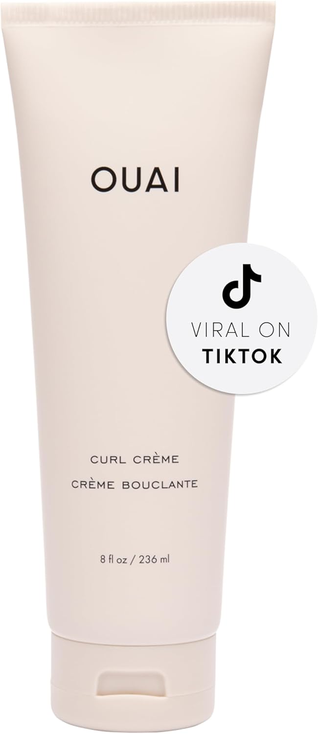 OUAI Curl Cream – Curl Defining Cream with Chia & Linseed Oil – Enhances Definition, Hydration & Shine – Tames Frizz & Protects from Humidity – Silicone-Free Curly Hair Products for Women (8 oz) OUAI Curl Cream – Curl Defining Cream with Chia & Linseed Oil – Enhances Definition, Hydration & Shine – Tames Frizz & Protects from Humidity – Silicone-Free Curly Hair Products for Women (8 oz)