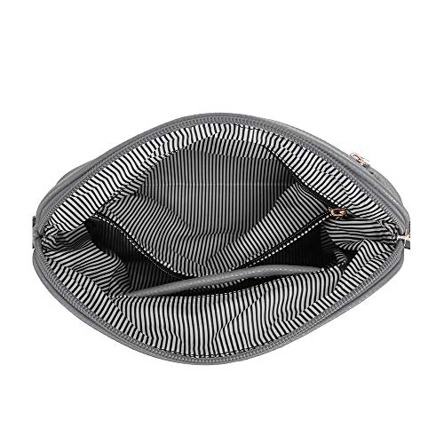 Image of SG SUGU Lunar Lightweight Medium Dome Crossbody Bag Shoulder Bag with Tassel | Zipper Pocket | Adjustable Strap