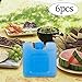 FytStycale 6 Pack Ice for - Extended Freezing for Family Travel, 7cmx7cmx3cm