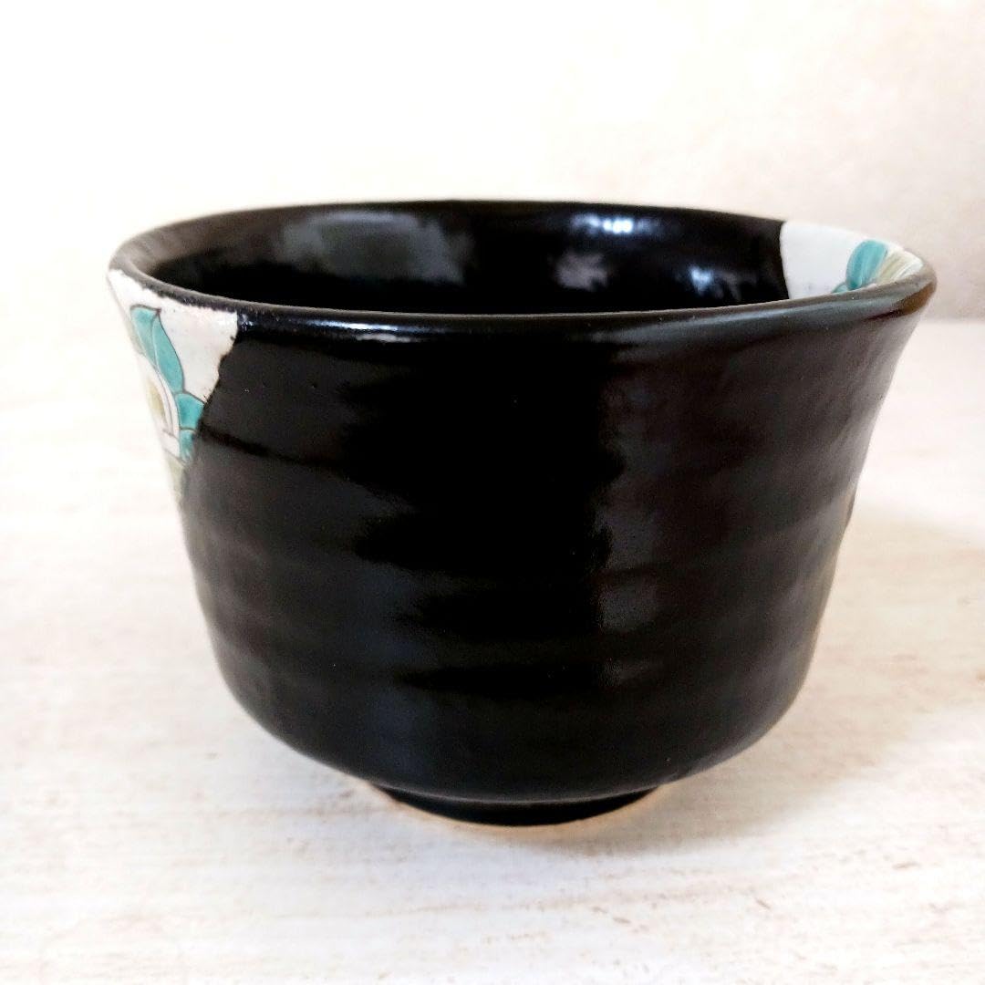 Amazon.co.jp: 陶碗 抹茶茶碗 黒茶碗 是庵 作 洛彩 夏椿 木 : ホーム