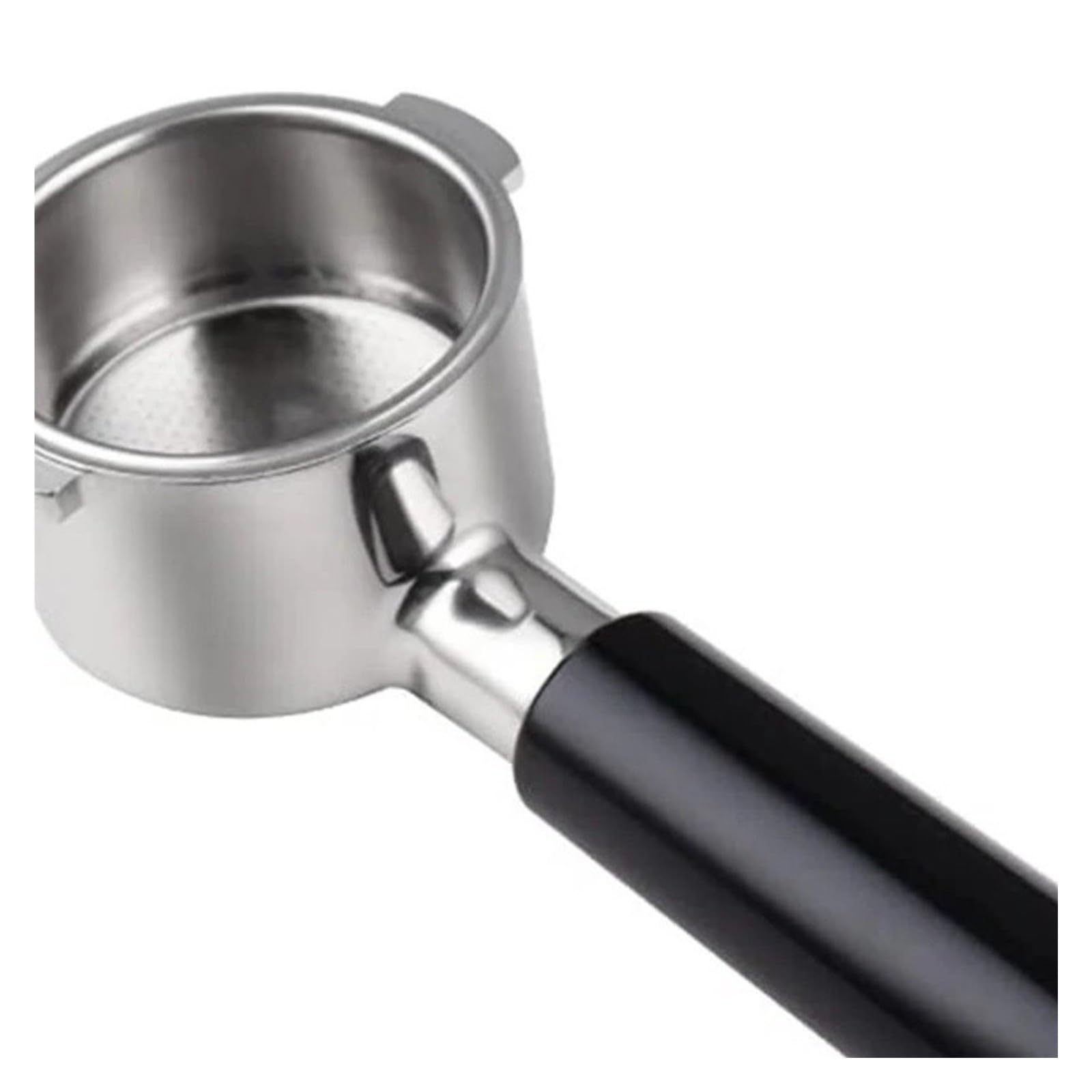 Portafiltro,Compatible Con Delonghi 51mm Portafiltro Sin Fondo 2 Oídos | Acero Inoxidable Piezas De Repuesto Manija Cafetería A Prueba De Fugas Antideslizante