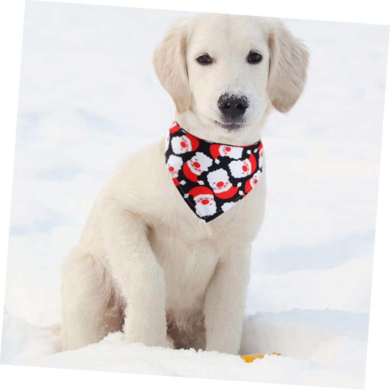 POPETPOP Lot De 3 Bavoirs Triangulaires De Noël pour Animaux De Compagnie Bandanas pour Chien Serviette De Cou pour Animaux De Compagnie Bavoirs De Noël pour Chien 4 Pièces X 3